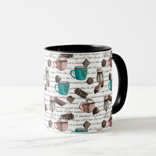 Cacao Marshmallow Hot Chocolate snoep script Mok (Voorkant rechts)