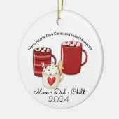 Cacao voor drie keramisch ornament (Links)