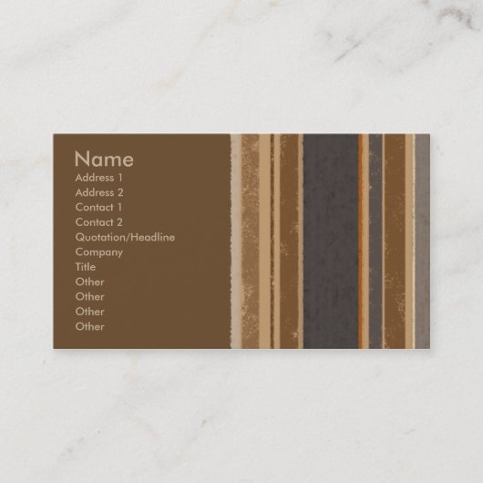 Cacaobandtapes Visitekaartje (Voorkant)