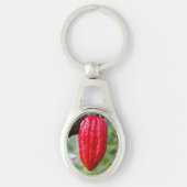 cacaodraden rood sleutelhanger (Voorkant)