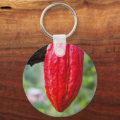cacaodraden rood sleutelhanger (Voorkant)