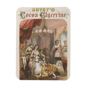 Cacaoglycerine van Hovey, circa 1860 Magneet