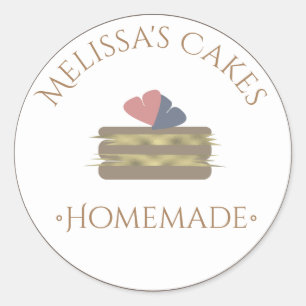 Cacaologo Stickers Thuis Bakkerij Nep Goud Snee