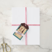 Cacaomix in een label met cadeau voor potten cadeaulabel (Met Touw)