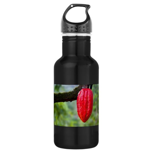 cacaopeul rood waterfles (Voorkant)