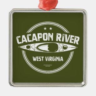 Cacapon River, West Virginia Metalen Ornament