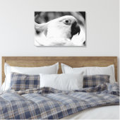 Cacatoès Toile Noir et Blanc (Insitu(Chambre))