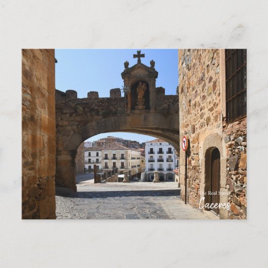 Caceres Arch, Spanje Briefkaart (Voorkant)