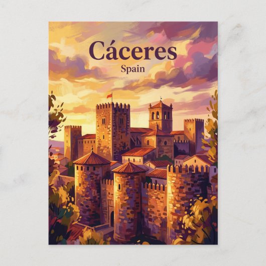 Cáceres Spanje Briefkaart (Voorkant)