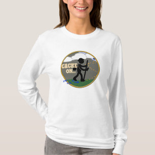 CACHE AAN! GEOCACHING MOTTO T-SHIRT