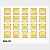 Caché dans un autocollant (Feuille)