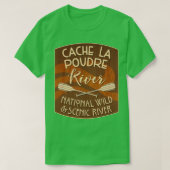 Cache La Poudre National Wild and Schilderachtig R T-shirt (Design voorkant)