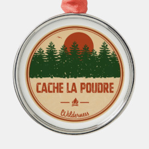 Cache La Poudre Wilderness Colorado Metalen Ornament