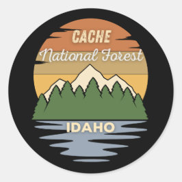Cache National Forest Idaho Classic Ronde Sticker