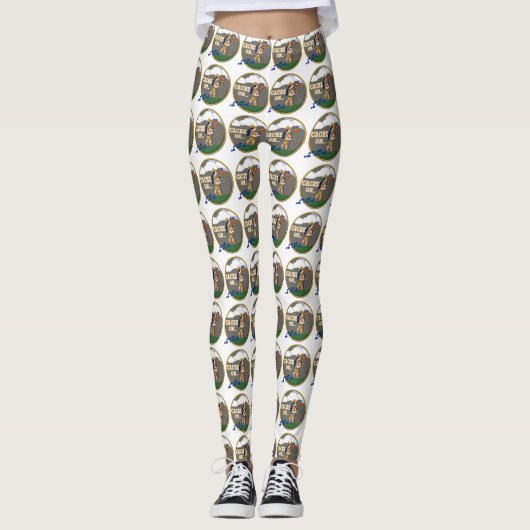 CACHE SUR LA FILLE - GEOCACHING Leggings (Devant)