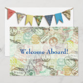 Cachet de passeport Carte d'invitation - Merci (Devant / Derrière)