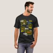 Cachez dans le T-shirt simple de vue (Devant entier)