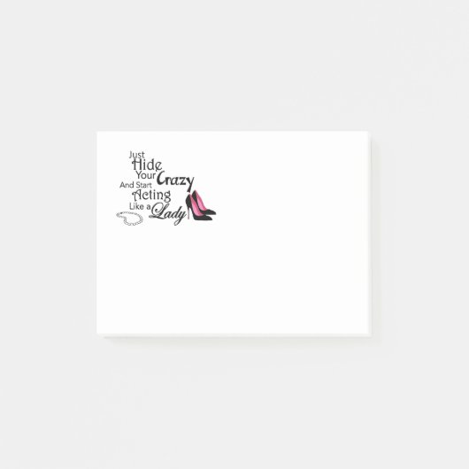 Cachez vos notes de post-it folles (Devant)