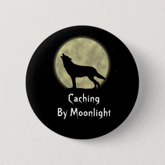 Caching by Moonlight Geocaching Swag Pin Ronde Button 5,7 Cm