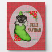 Cachorrito Feliz Navidad Fotoplaat (Voorkant)