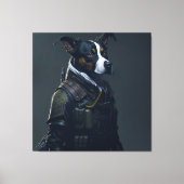 CACHORRO COM UNIFORME MILITAR #2 CANVAS AFDRUK (Voorkant)