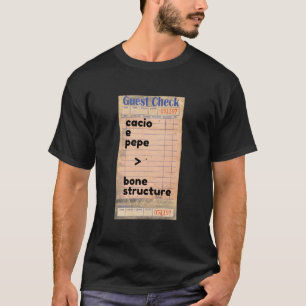 Cacio E Pepe > Botstructuur T-shirt