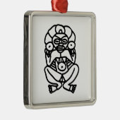 Cacique Taino Metalen Ornament (Rechts)