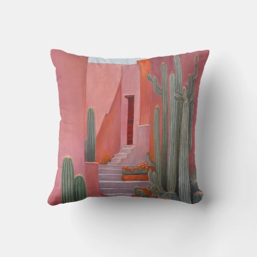Cacti Ally Throw Pillow Kussen (Achterkant)
