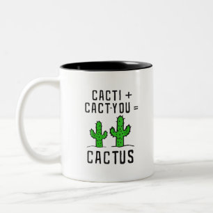 Cacti Cact - je cactueert grappige cactus lov Tweekleurige Koffiemok