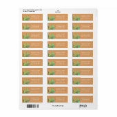 Cacti Cactus Desert Script Modern Succulent Simple Etiket (Full Sheet)