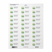 Cacti Cactus Desert Script Modern Succultics Etiket (Full Sheet)