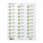 Cacti Cactus Desert Script Modern Succultics Etiket (Full Sheet)