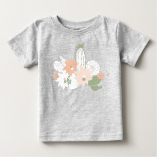 Cacti Cactus Peach Green Floral Motifs