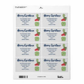 Cacti Cactus Stickers voor kerstfeestdagen (Full Sheet)