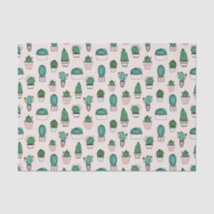 Cacti Cactus Succulent Patroon Tissuepapier