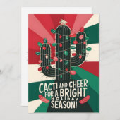 Cacti en Cheer - Kerst Kaart (Voorkant / Achterkant)