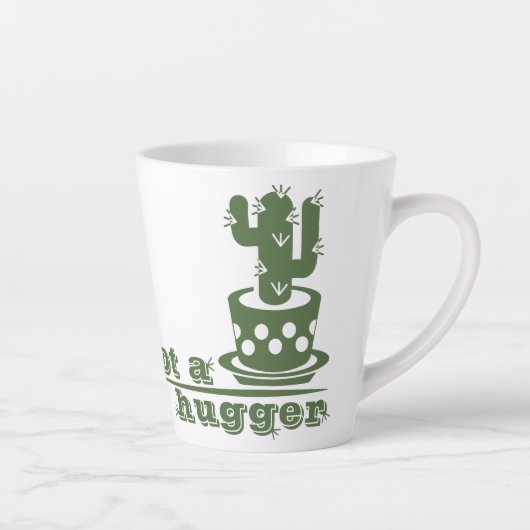 Cacti Geen knuffelcactus grappig gezegde Latte Mok (Rechts)