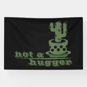 Cacti Geen knuffelcactus grappig gezegde Spandoek