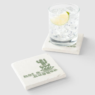 Cacti Geen knuffelcactus grappig gezegde Stenen Onderzetter