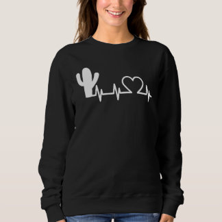 Cacti Heartbeat Saguaro Cactus Heart Beat Pride Trui
