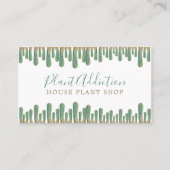 Cacti house plant shop visitekaartje (Voorkant)