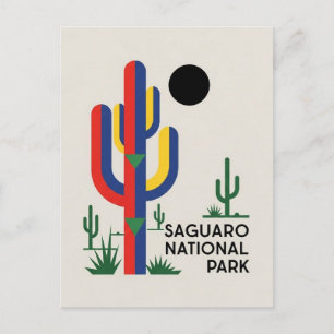 Cacti in Saguaro National Park Souvenir Briefkaart