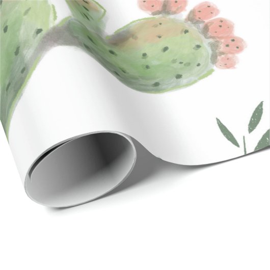 Cacti-ontwerp Cadeaupapier (Rol Hoek)