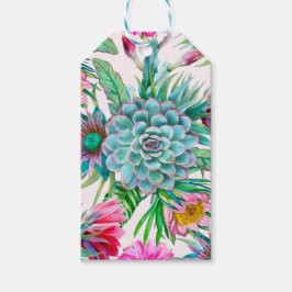 Cacti Pattern Cadeaulabel