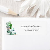 Cacti Planten Botanical Script Return Address Etiket (Insitu)