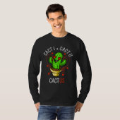 Cacti Plus Cactu Makes Cactus Cute Couples T-shirt (Voorkant volledig)