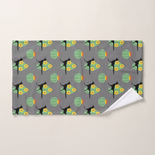 Cacti's en wegwerpmachines bad handdoek (Handdoek)