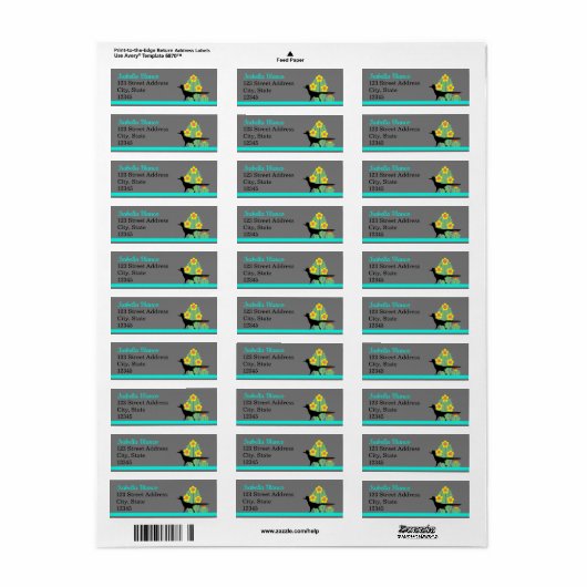 Cacti's en wegwerpmachines etiket (Full Sheet)