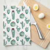 Cactus All Over Print Kitchen Towel,  Theedoek (Quarter Fold)