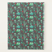 cactus and ladybutern pattern - black background (Dos)
